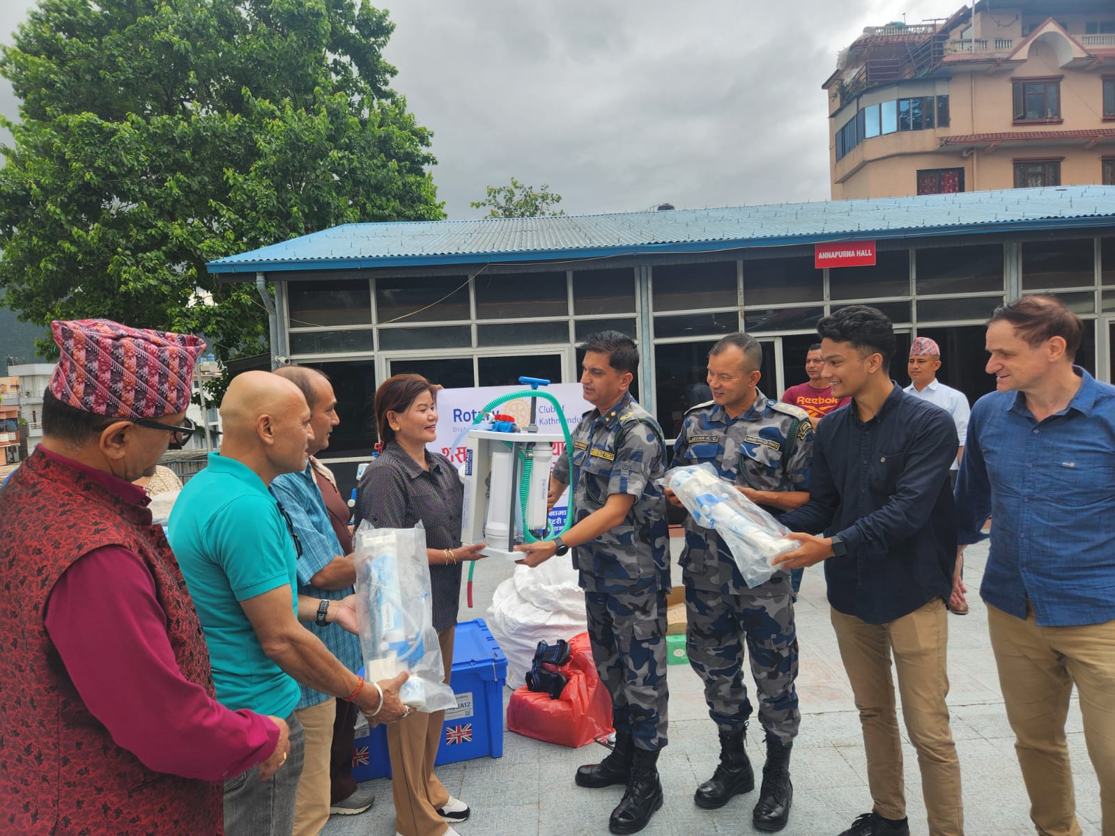 Support to APF Rescue Team / Relief Workers of Bhotekoshi-Trishuli Mega Flood (River Tsunami) at APF HQ, Hulchowk, Kathmandu.
