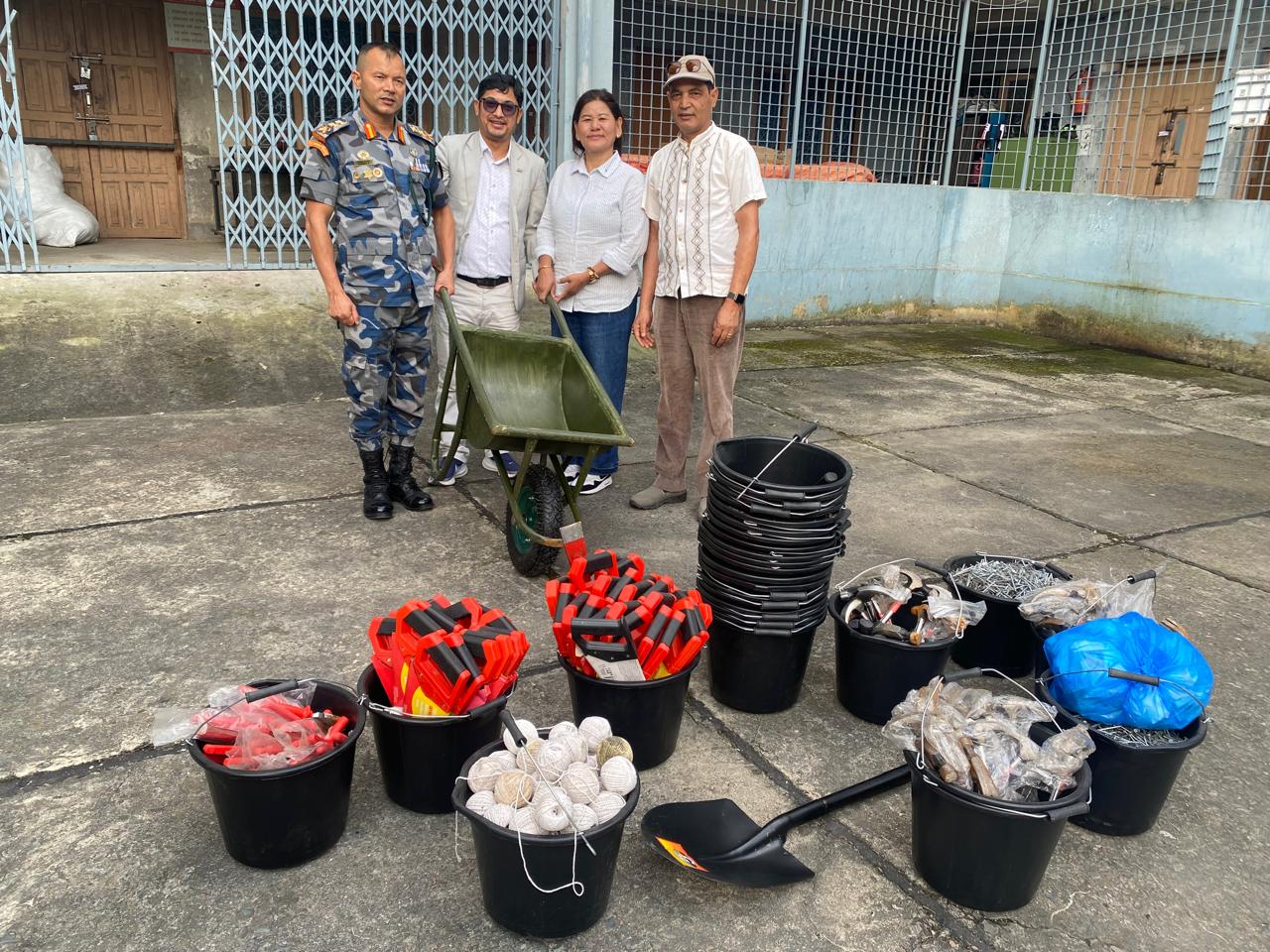 Handover of Rescue/ Rehabilitation / Reconstruction  Support Materials to Arm Police Force (APF) Head Quarter, Halchowk, Kathmandu, Nepal.